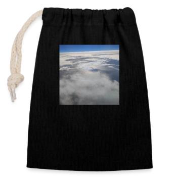 Photographie du ciel 09 - Sac cadeau en coton avec cordon (14 x 20 cm) - noir - Devant
