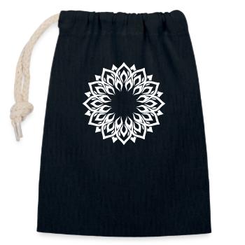 Symbol Gift Ornament Ethnic Spirit Art Orient - Closable cotton gift bag (14x20cm) - navy - Front