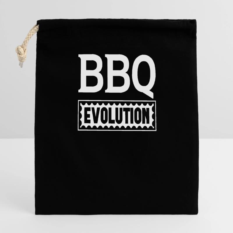 Évolution du BBQ Sac cadeau en coton avec cordon (14 x 20 cm)