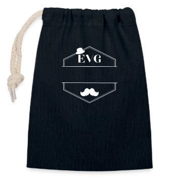 Bachelorette party - Closable cotton gift bag (14x20cm) - navy - Front