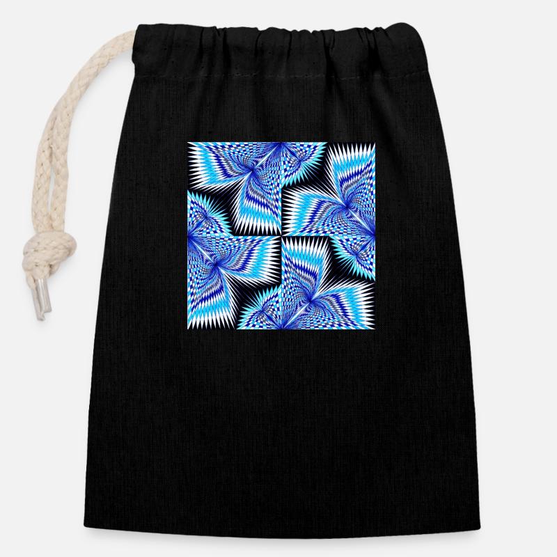 LMNArt - Closable cotton gift bag (14x20cm) - black