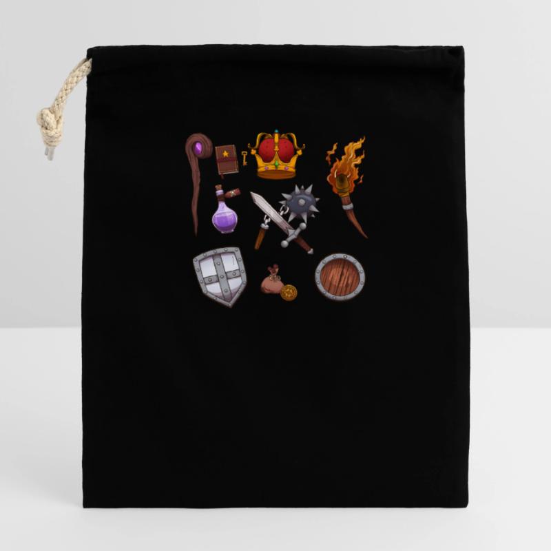 Fantasy Elements Closable cotton gift bag (14x20cm)