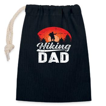 Hiking Dad - Verschließbarer Geschenkbeutel aus Baumwolle (14x20cm) - Navy - Vorne