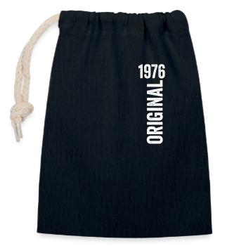 1976 Original Birthday Gift 1976 - Closable cotton gift bag (14x20cm) - navy - Front