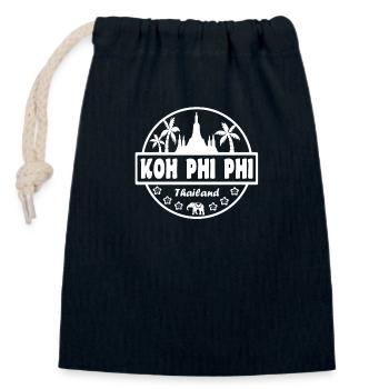 Koh Phi Phi Thailand - Verschließbarer Geschenkbeutel aus Baumwolle (14x20cm) - Navy - Vorne