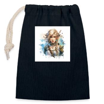 Gaming art tears of kingdom, ocorina of time,selda - Verschließbarer Geschenkbeutel aus Baumwolle (14x20cm) - Navy - Vorne