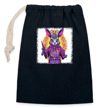 Assortment Babysitter Mammal Squirrel - Closable cotton gift bag (14x20cm) - navy - Front