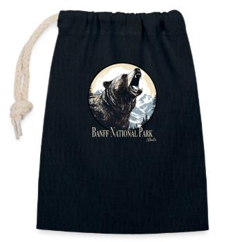 Banff National Park - Closable cotton gift bag (14x20cm) - navy - Front