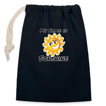 Sprüche - Verschließbarer Geschenkbeutel aus Baumwolle (14x20cm) - Navy - Vorne