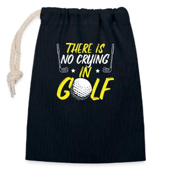 Funny Golfing Humor - Closable cotton gift bag (14x20cm) - navy - Front