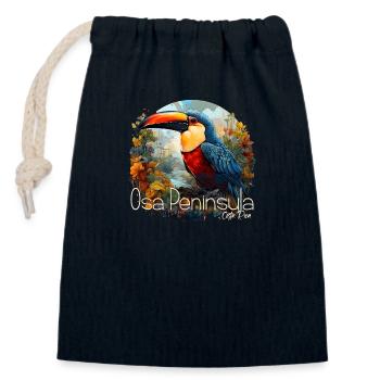 Corcovado National Park Costa Rica - Closable cotton gift bag (14x20cm) - navy - Front