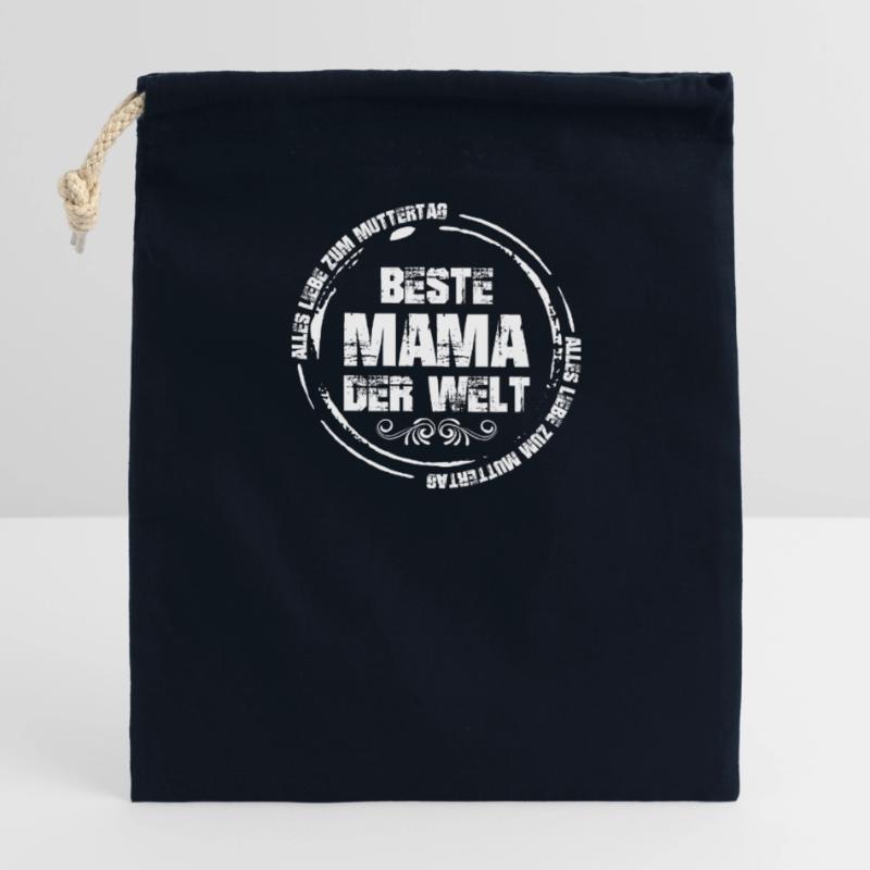 Mutter Spruch Geschenk Mama Muttertag Verschließbarer Geschenkbeutel aus Baumwolle (14x20cm)