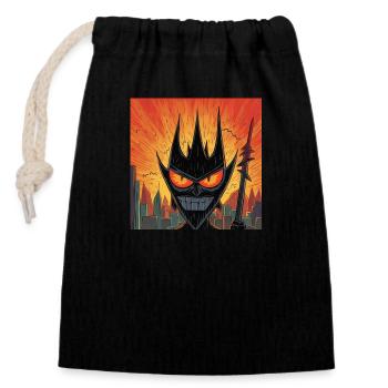 Powerpuff Ringlord - Closable cotton gift bag (14x20cm) - black - Front