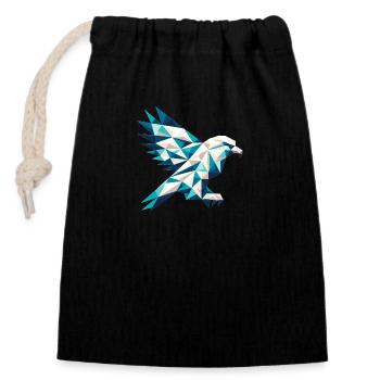 Aigle // aigle - Sac cadeau en coton avec cordon (14 x 20 cm) - noir - Devant