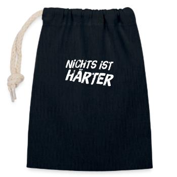 am härtesten - Verschließbarer Geschenkbeutel aus Baumwolle (14x20cm) - Navy - Vorne