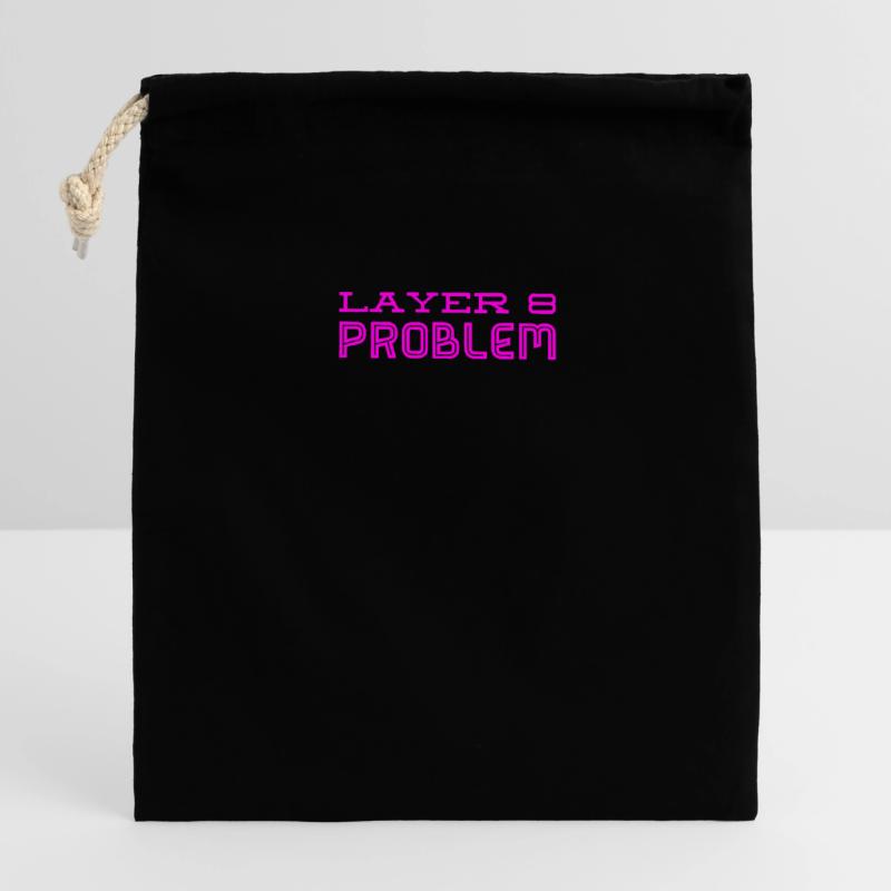 this is a Layer 8 problem Closable cotton gift bag (14x20cm)