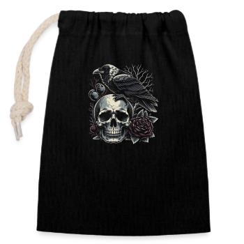 Eternal Rest - Closable cotton gift bag (14x20cm) - black - Front