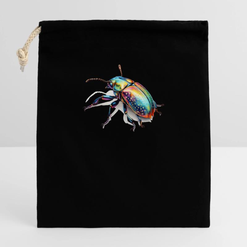 Rainbow Bug Closable cotton gift bag (14x20cm)