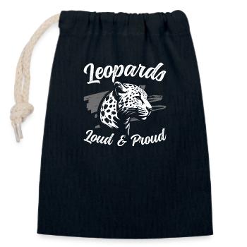 Afrika Wild Raubtier - Verschließbarer Geschenkbeutel aus Baumwolle (14x20cm) - Navy - Vorne