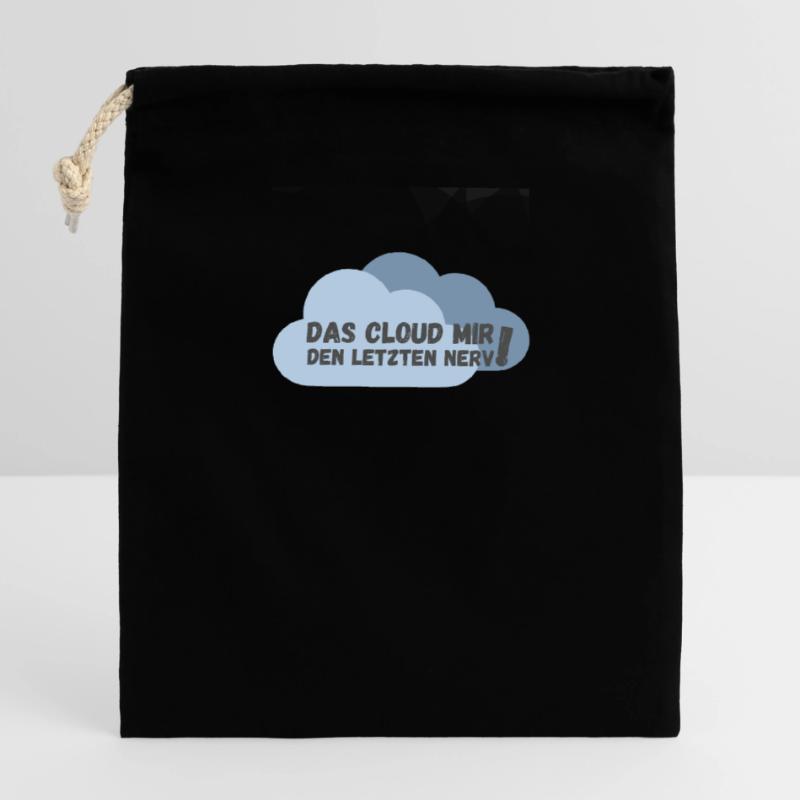 Das cloud mir den letzten Nerv Verschließbarer Geschenkbeutel aus Baumwolle (14x20cm)