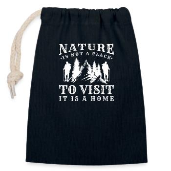Mountaineering Summit Mountaineering - Closable cotton gift bag (14x20cm) - navy - Front