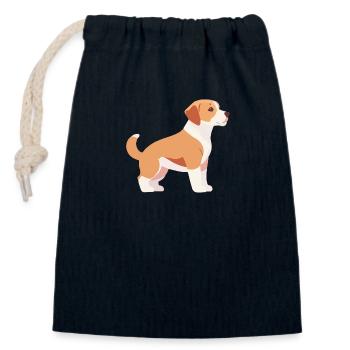 Labrador Welpe seitlich - Verschließbarer Geschenkbeutel aus Baumwolle (14x20cm) - Navy - Vorne