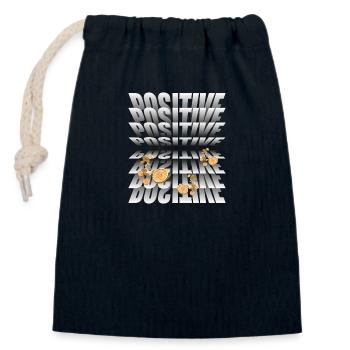 Crypto Summer: The Heat is On - Closable cotton gift bag (14x20cm) - navy - Front