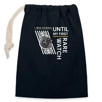 Watch Lovers Time Luxury Watch Swiss - Closable cotton gift bag (14x20cm) - navy - Front