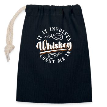 Rum Barkeeper Trinker Rausch - Verschließbarer Geschenkbeutel aus Baumwolle (14x20cm) - Navy - Vorne