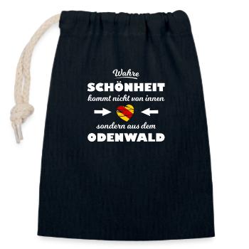 Der schöne Odenwald - Verschließbarer Geschenkbeutel aus Baumwolle (14x20cm) - Navy - Vorne