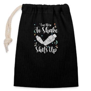 Blender Alcohol Celebrations - Closable cotton gift bag (14x20cm) - black - Front