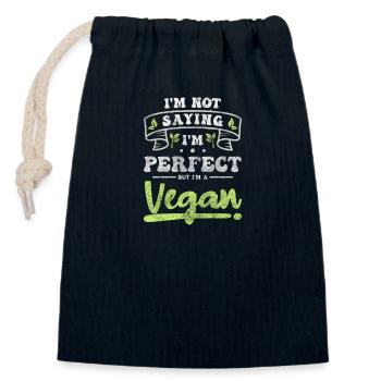 Nutrition Bien-être animal Nature - Sac cadeau en coton avec cordon (14 x 20 cm) - bleu marine - Devant