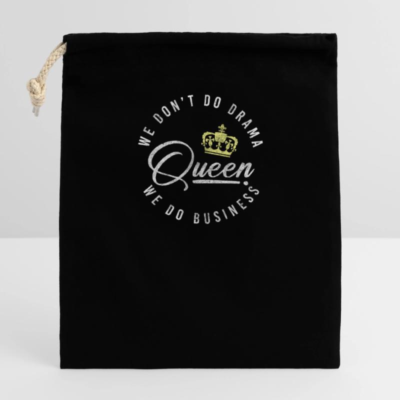 Crown Princess Exaggerate Problems Closable cotton gift bag (14x20cm)