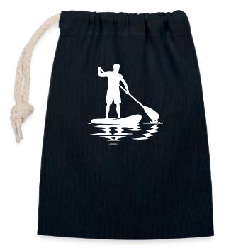 Paddelausrüstung Stand Up Paddling Ausbildung - Verschließbarer Geschenkbeutel aus Baumwolle (14x20cm) - Navy - Vorne