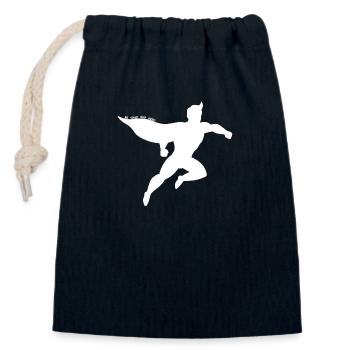Be Your Own Hero Silhouette - Verschließbarer Geschenkbeutel aus Baumwolle (14x20cm) - Navy - Vorne