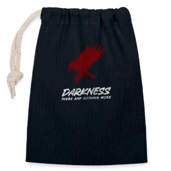 Crow Black Magic Black Smart - Closable cotton gift bag (14x20cm) - navy - Front