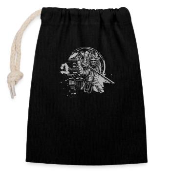 Asia Dragon Mythology - Closable cotton gift bag (14x20cm) - black - Front