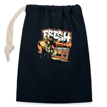 Urban Spray Can Breakdance Streetstyle - Closable cotton gift bag (14x20cm) - navy - Front