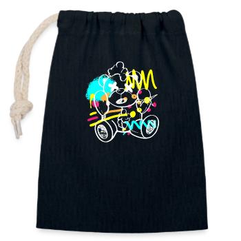 Urban Mauer Breakdance Streetmind - Verschließbarer Geschenkbeutel aus Baumwolle (14x20cm) - Navy - Vorne