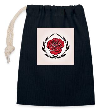 Lebe Caesar - Verschließbarer Geschenkbeutel aus Baumwolle (14x20cm) - Navy - Vorne