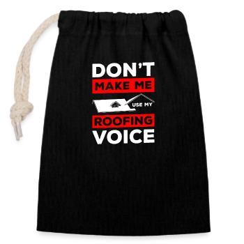 Artisan Hammer House - Closable cotton gift bag (14x20cm) - black - Front