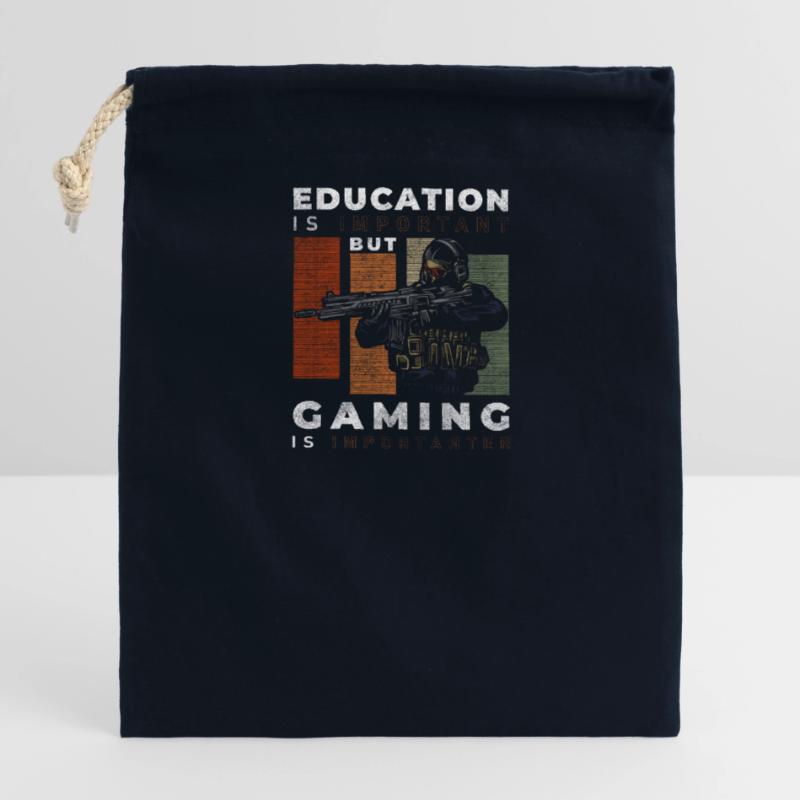 Gamer PC Masterrace Graphics Controller Closable cotton gift bag (14x20cm)