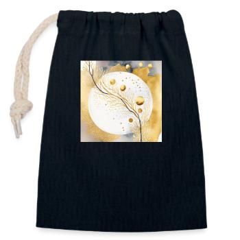 Vollmond - Verschließbarer Geschenkbeutel aus Baumwolle (14x20cm) - Navy - Vorne