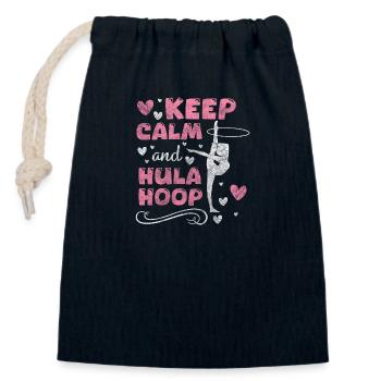 Hullern Trend Weight Loss Fun - Closable cotton gift bag (14x20cm) - navy - Front