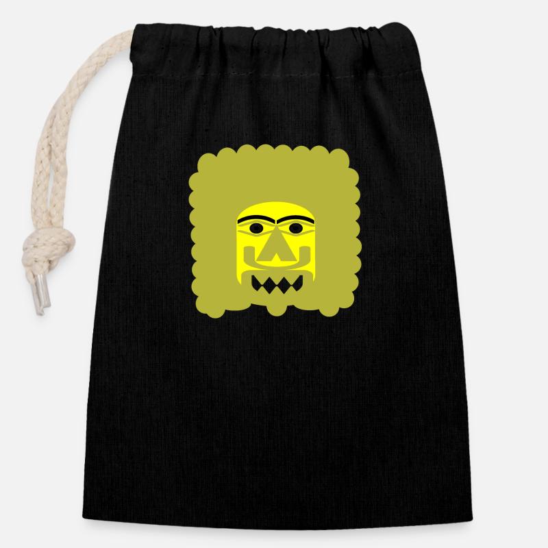 Titan - Sac cadeau en coton avec cordon (14 x 20 cm) - noir