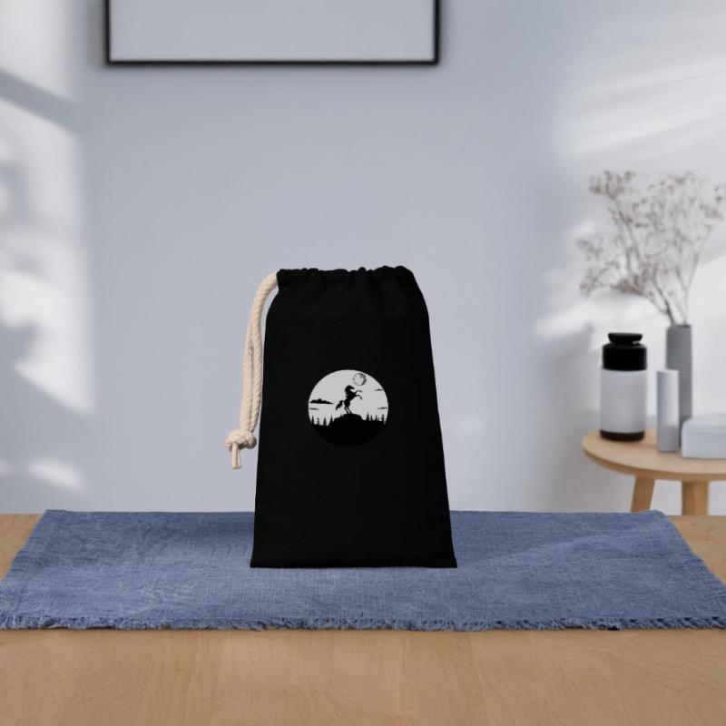 Cavalier Cavalier Cheval Chevaux Cheval Cavalière Sac cadeau en coton avec cordon (14 x 20 cm)