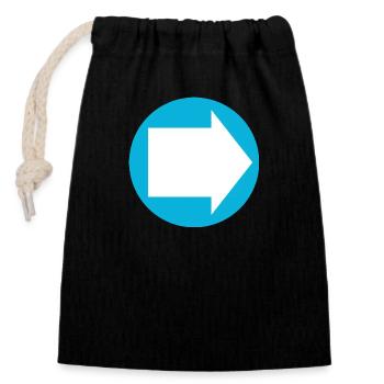 A new Look UK Reformed - Closable cotton gift bag (14x20cm) - black - Front