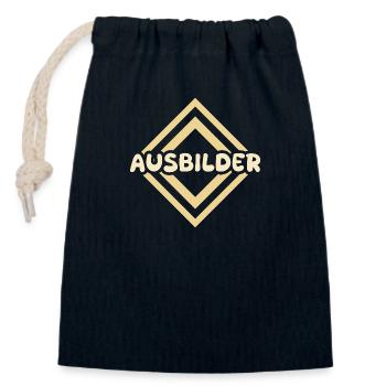 Job Ausbilder - Verschließbarer Geschenkbeutel aus Baumwolle (14x20cm) - Navy - Vorne