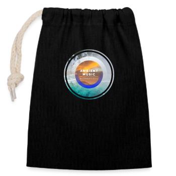 Drucke für Musikliebhaber, Musik, trendy - Verschließbarer Geschenkbeutel aus Baumwolle (14x20cm) - Schwarz - Vorne