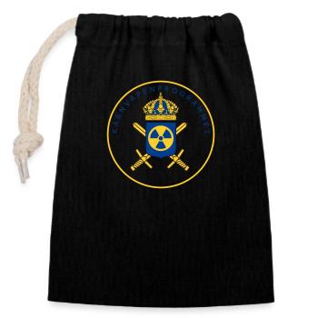 Le programme suédois d’armement nucléaire - Sac cadeau en coton avec cordon (14 x 20 cm) - noir - Devant